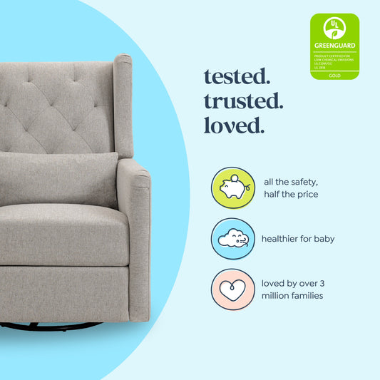 Everly Recliner and Swivel Glider | Eco-Friendly Water Repellent & Stain Resistant Fabric