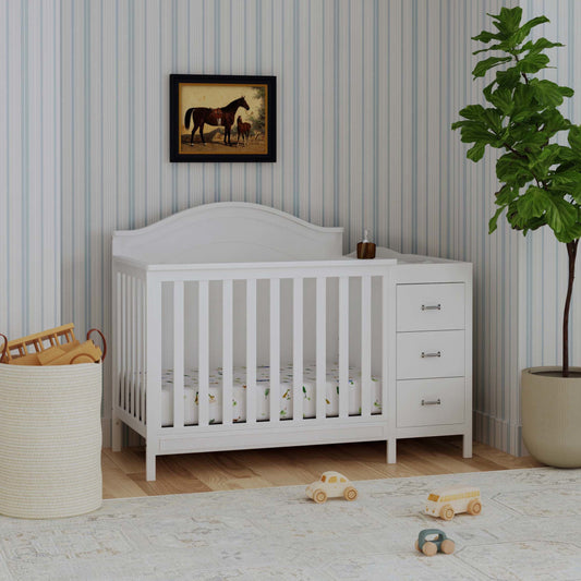 Charlie 4-in-1 Convertible Mini Crib & Changer
