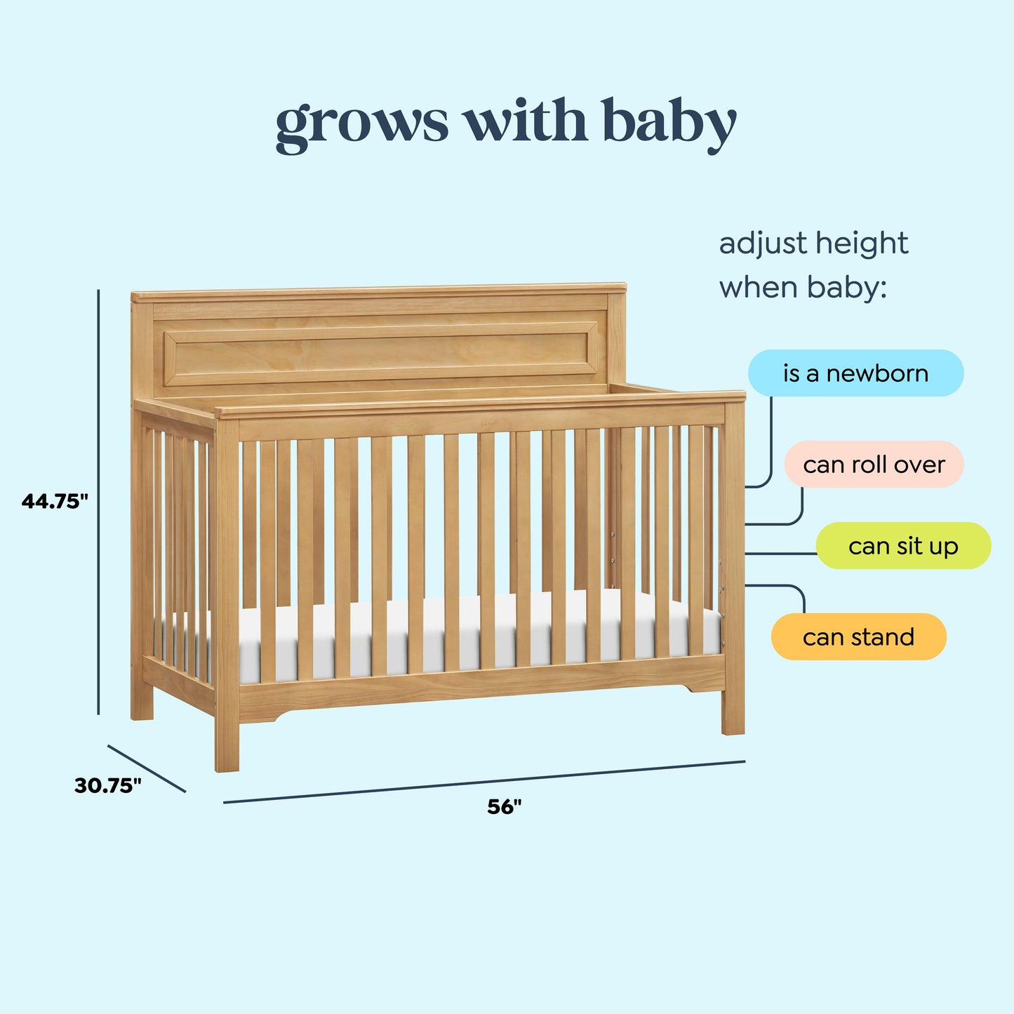 Autumn 4-in-1 Convertible Crib