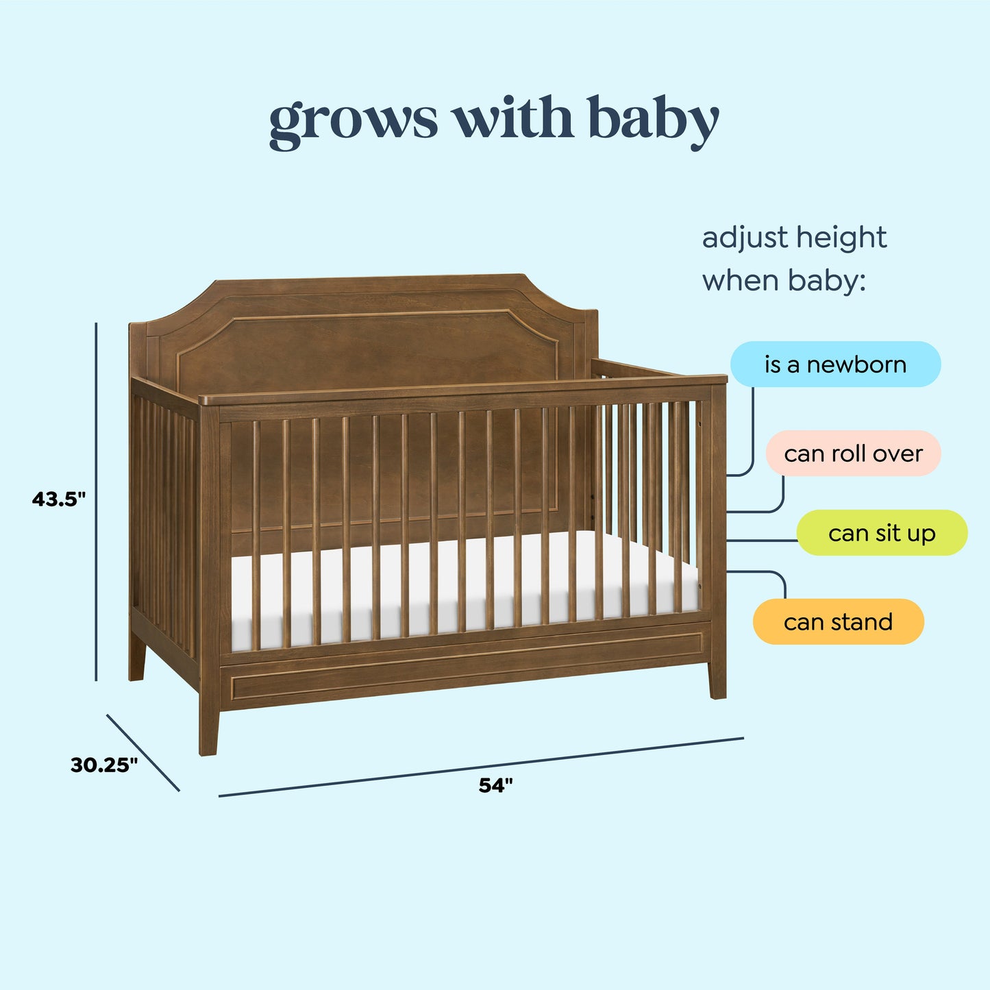 Chloe Regency 4-in-1 Convertible Crib