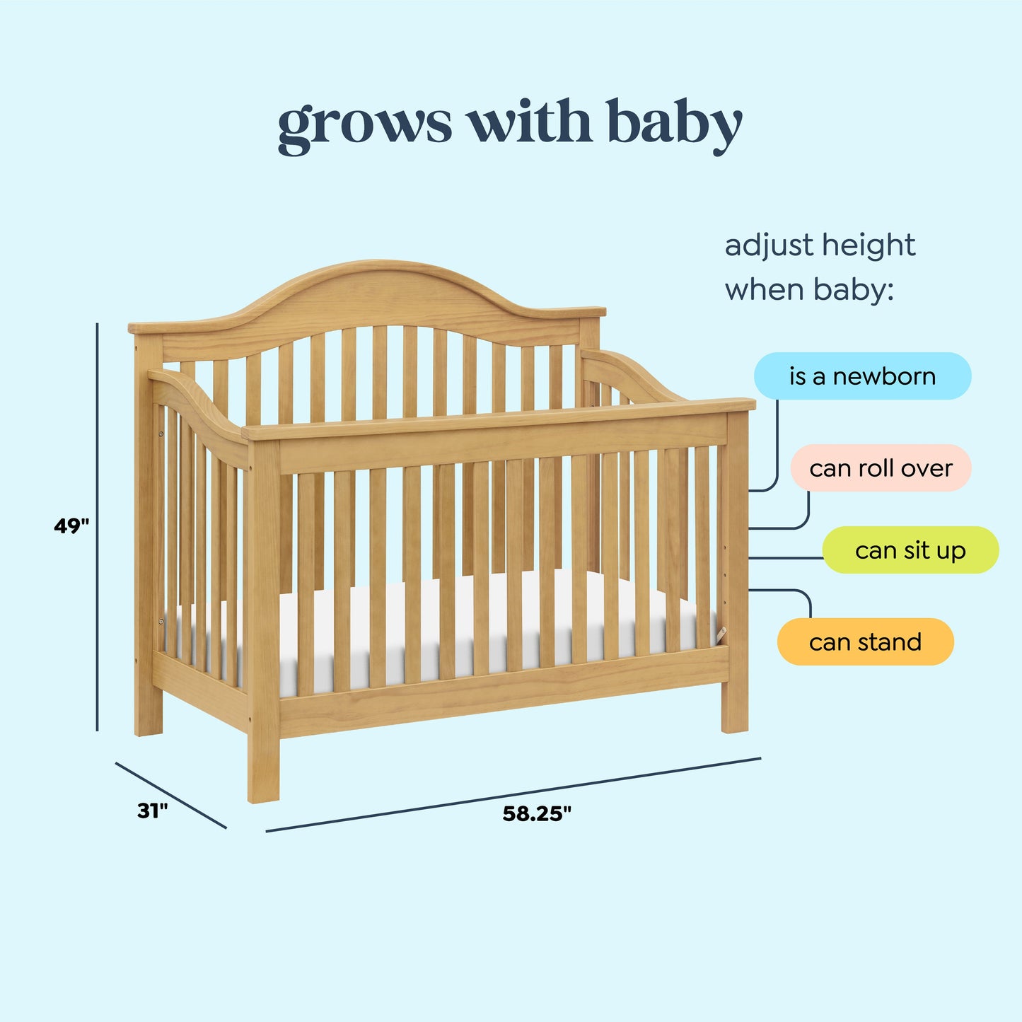 Jayden 4-in-1 Convertible Crib