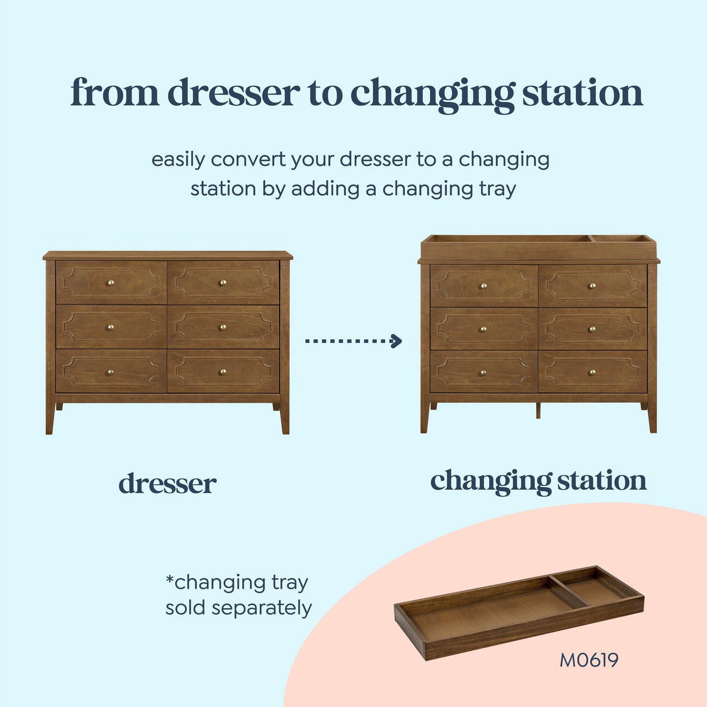 Chloe Regency 6-Drawer Dresser