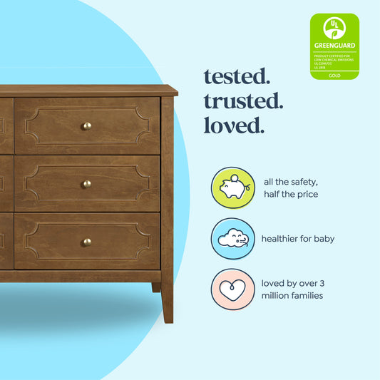 Chloe Regency 6-Drawer Dresser