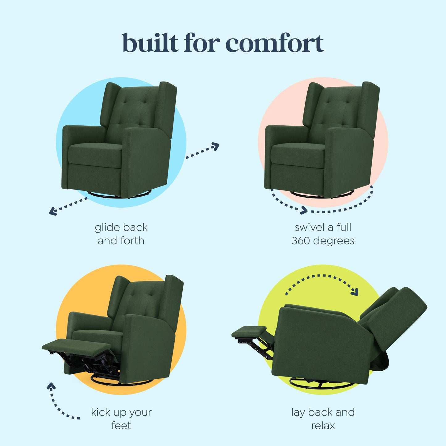 Maddox Recliner and Swivel Glider