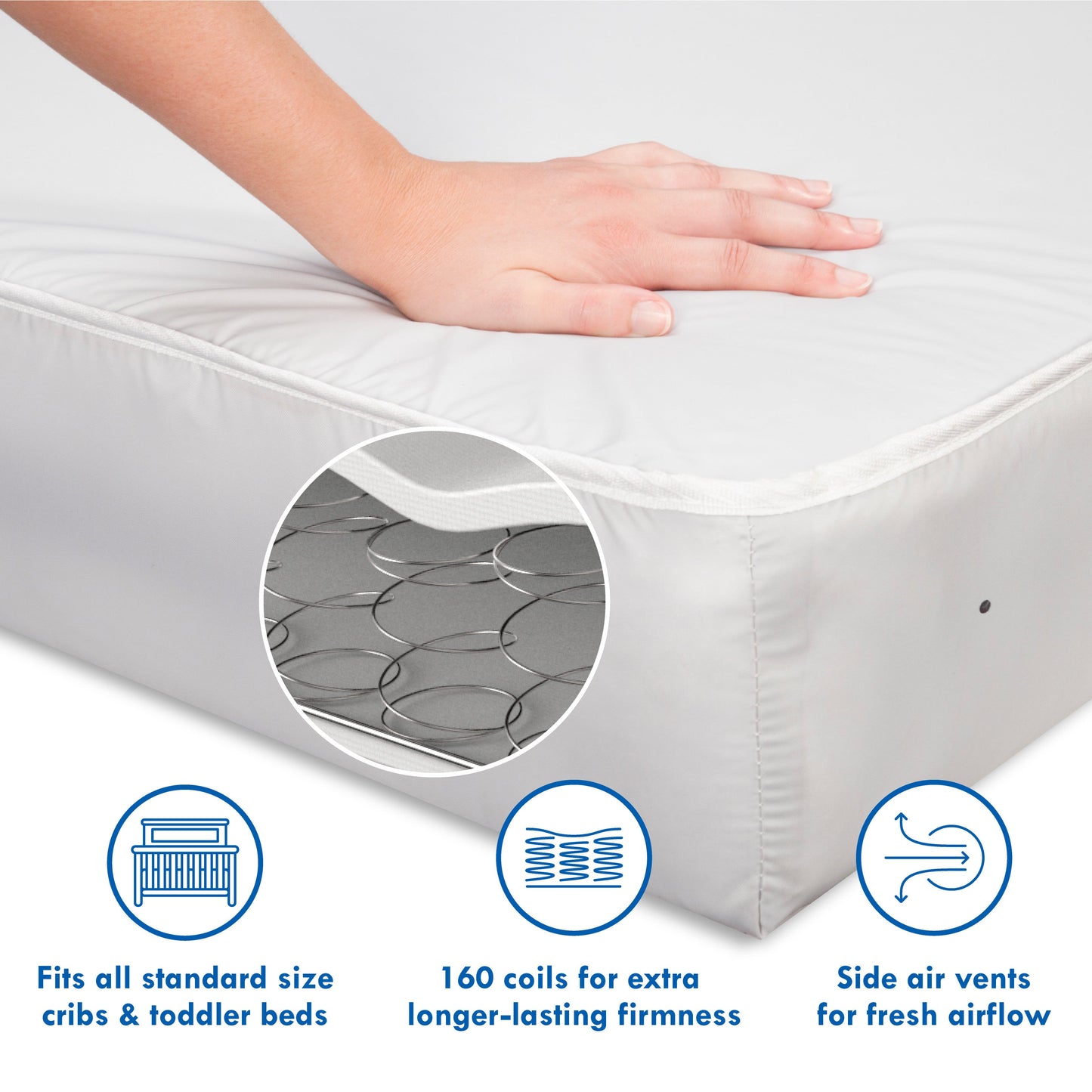 Deluxe Coil Dual-sided Crib & Toddler Mattress
