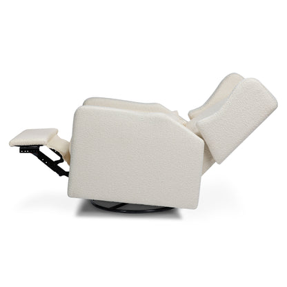 Arlo Recliner and Swivel Glider | Ivory Boucle Fabric