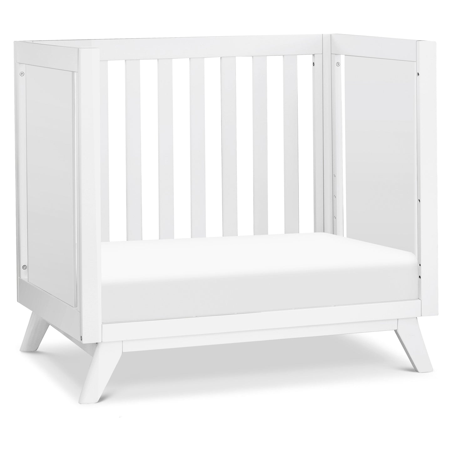 Otto 3-in-1 Convertible Mini Crib with 4 Mattress