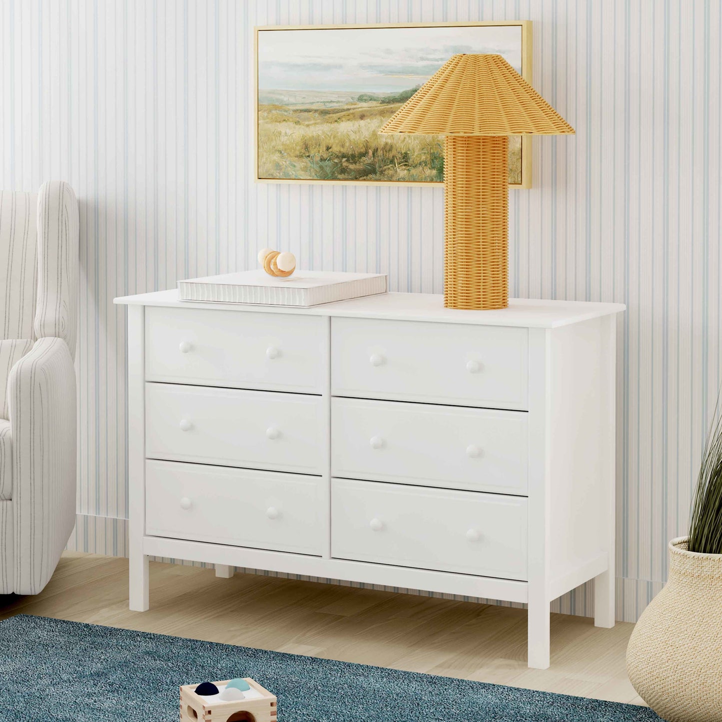 Jayden 6-Drawer Double Wide Dresser
