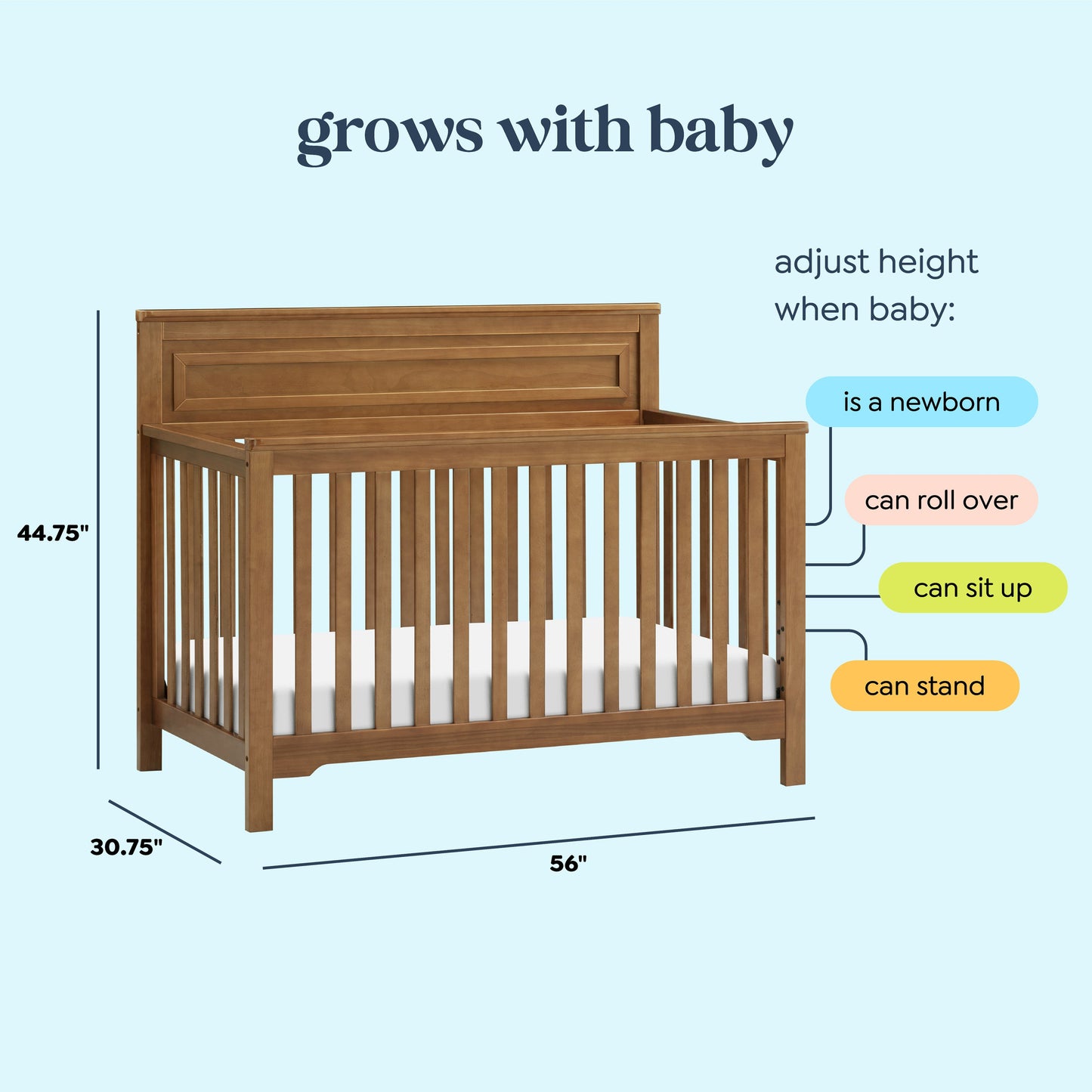 Autumn 4-in-1 Convertible Crib