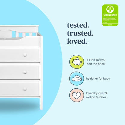 Jayden 3-Drawer Changer Dresser