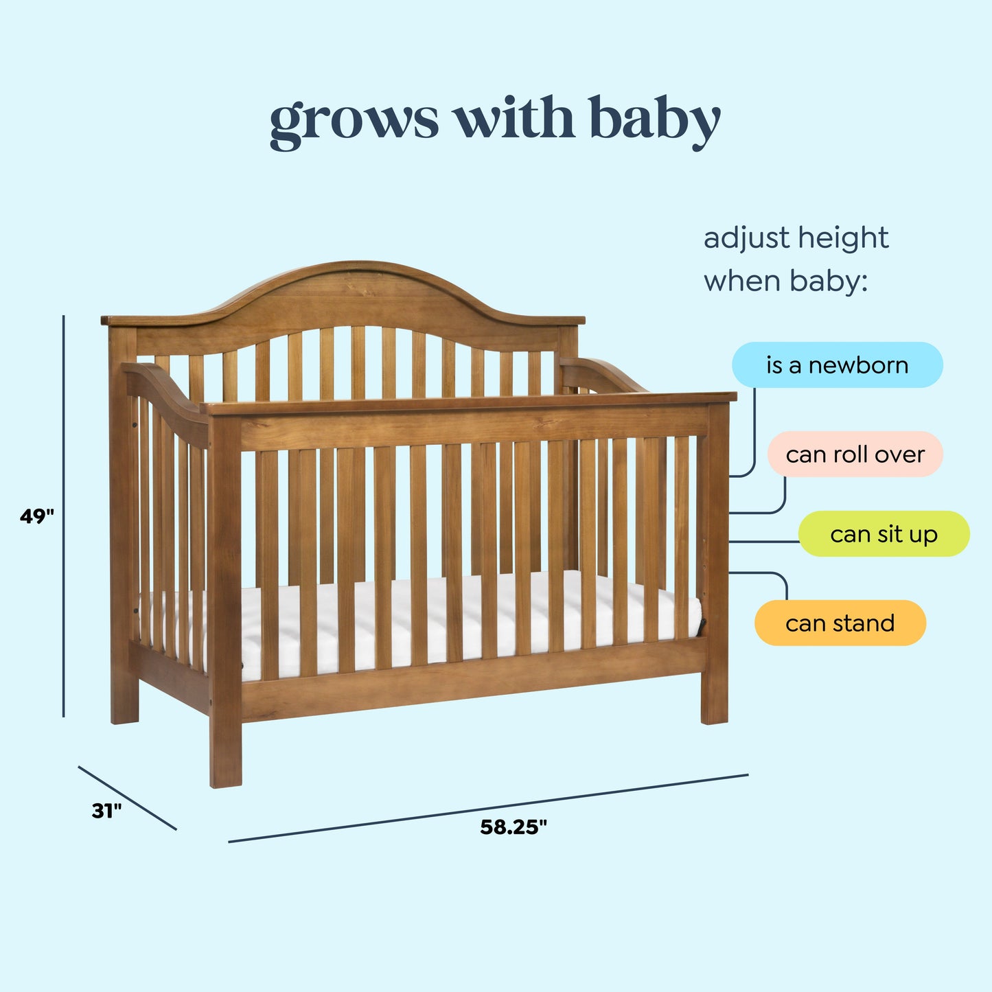 Jayden 4-in-1 Convertible Crib