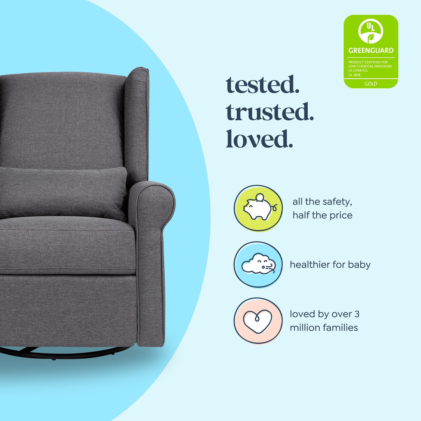 Hayden Recliner and Swivel Glider