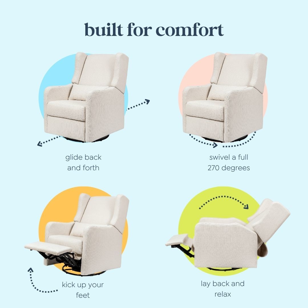 Arlo Recliner and Swivel Glider | Water Repellent & Stain Resistant Fabric