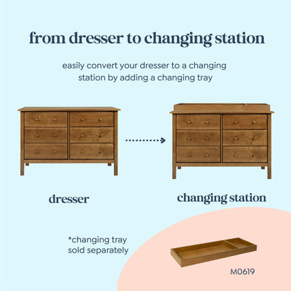 Jayden 6-Drawer Double Wide Dresser