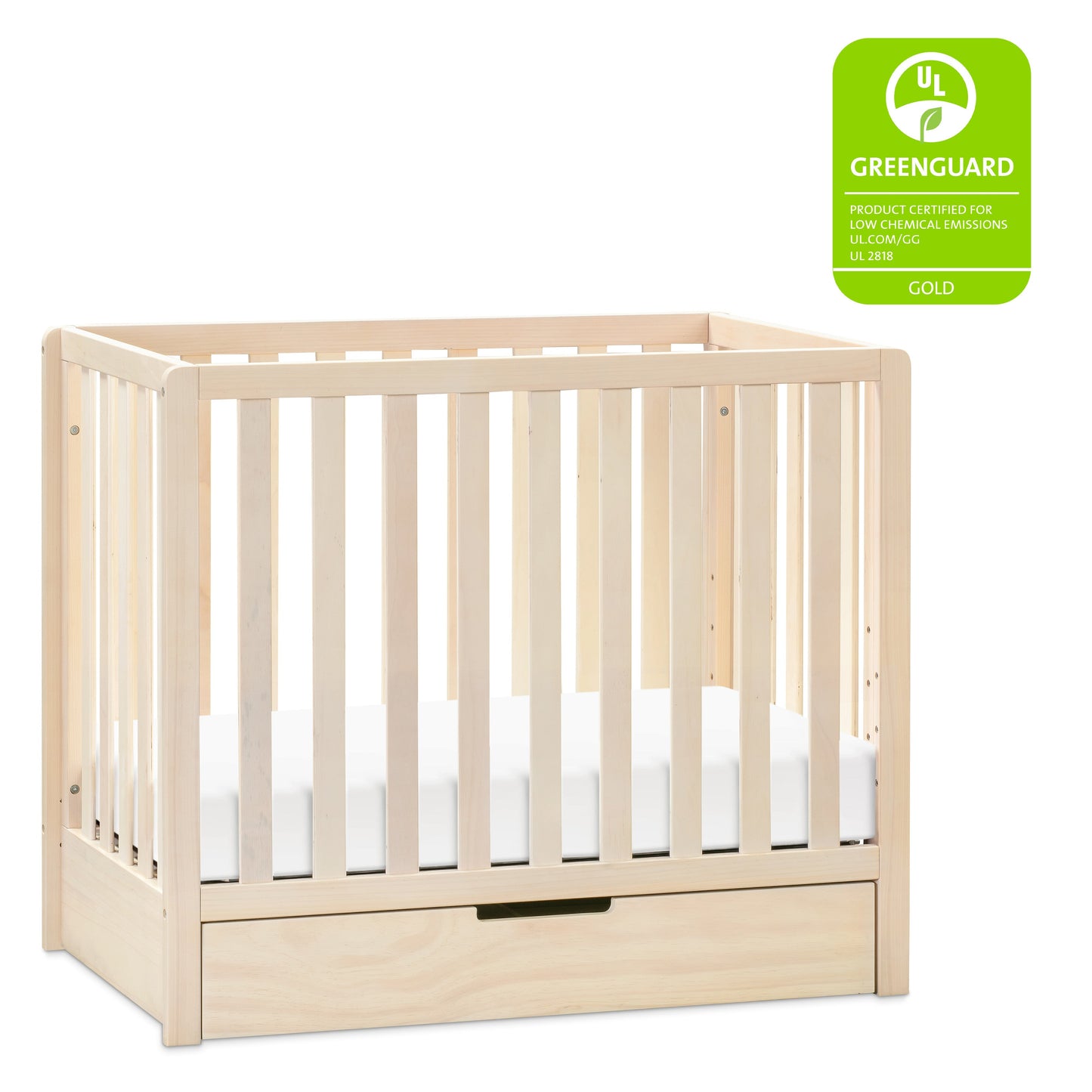 Colby 4-in-1 Convertible Mini Crib with Trundle