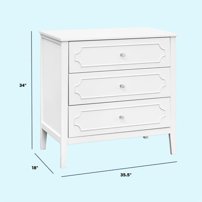 Chloe Regency 3-Drawer Dresser