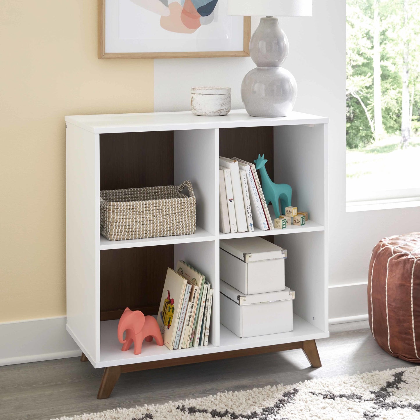 Otto Convertible Changing Table and Cubby Bookcase