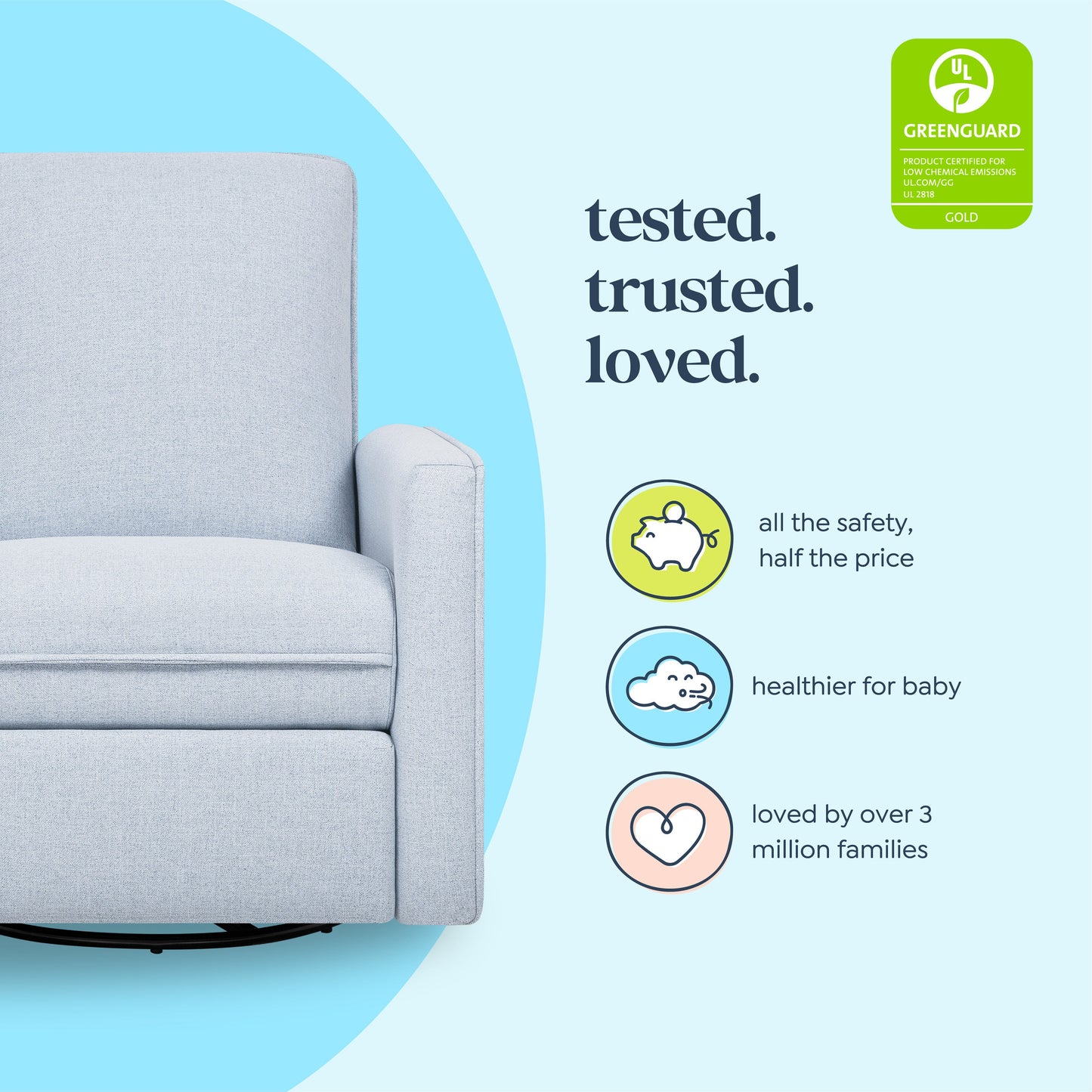 Penny Recliner and Swivel Glider | Eco-Friendly Water Repellent & Stain Resistant Fabric