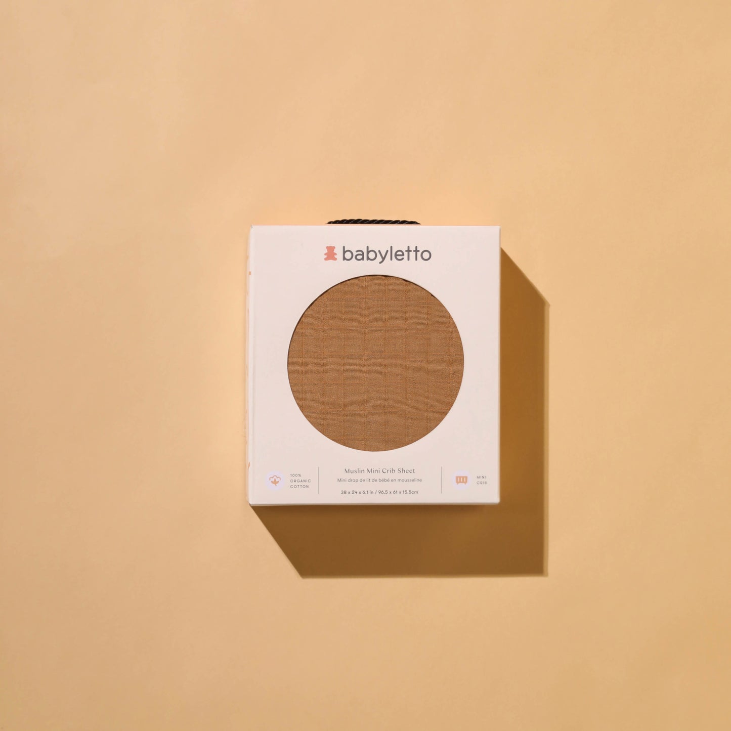 Mini Crib Sheet in GOTS Certified Organic Muslin Cotton