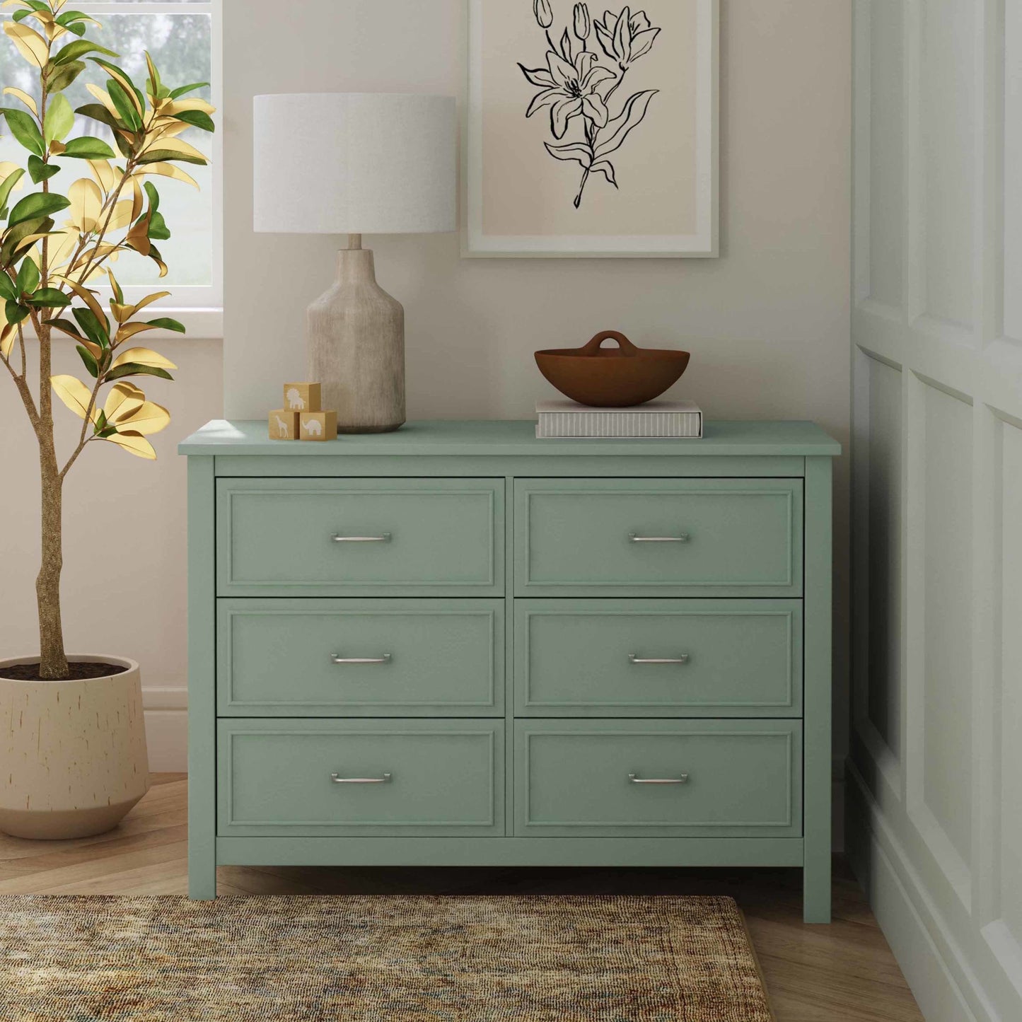 Charlie 6-Drawer Double Dresser