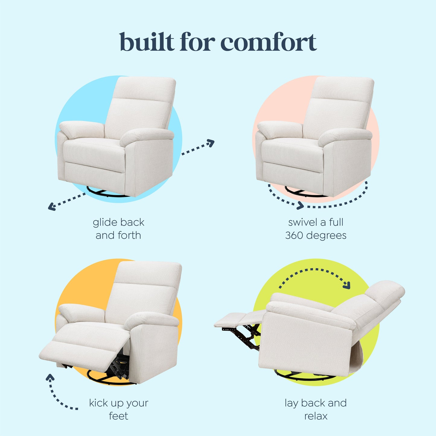 Suzy Recliner and Swivel Glider