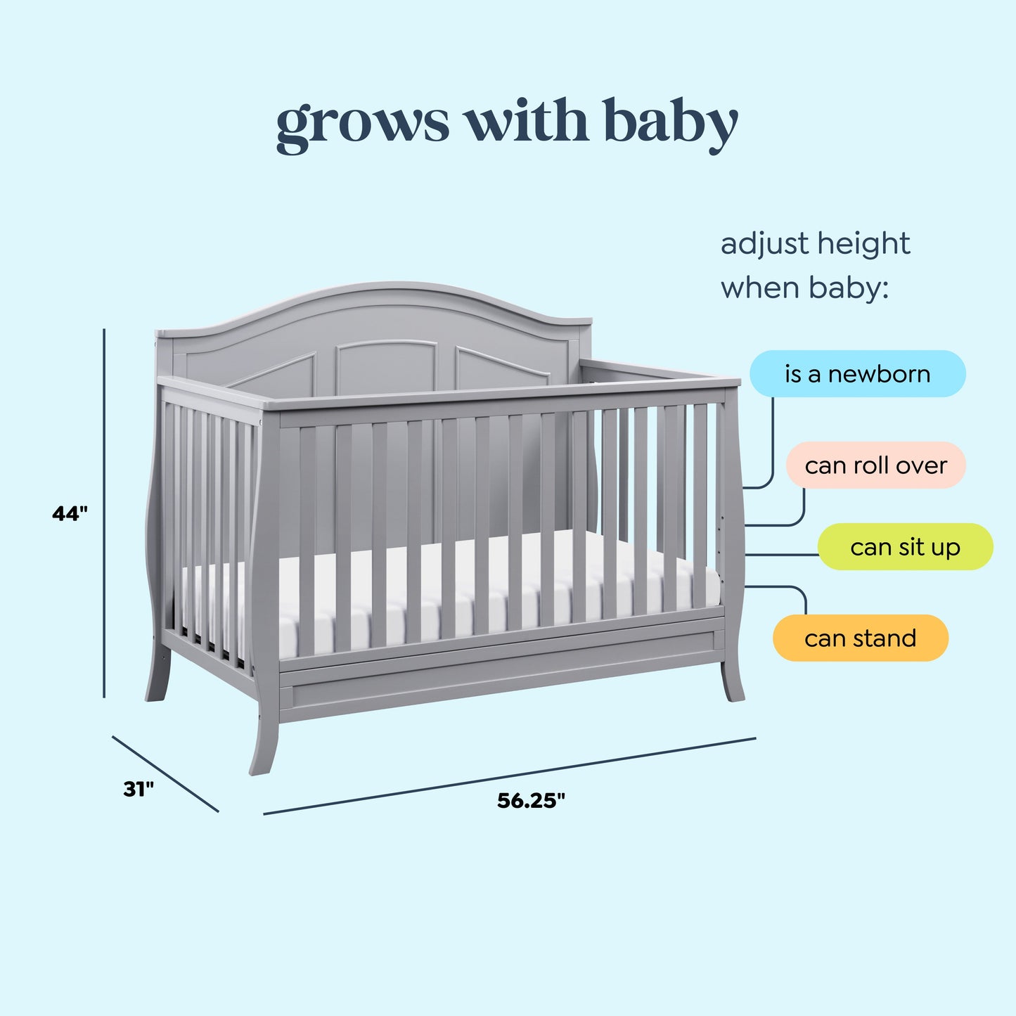Emmett 4-in-1 Convertible Crib
