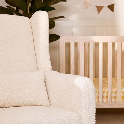 Arlo Recliner and Swivel Glider | Ivory Boucle Fabric