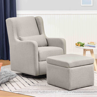 Adrian Swivel Glider with Storage Ottoman | Water Repellent & Stain Resistant fabric