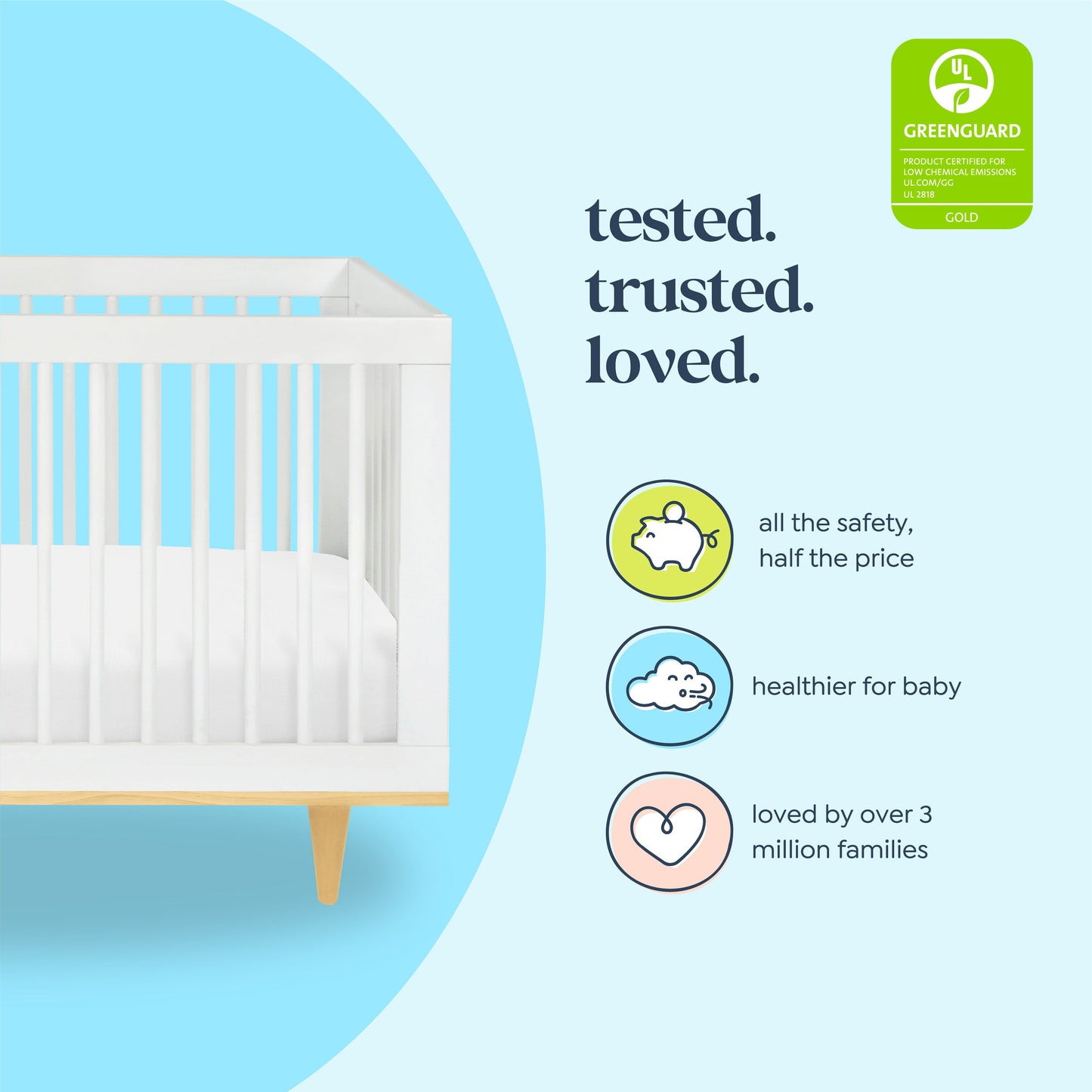 Marley 3-in-1 Convertible Crib