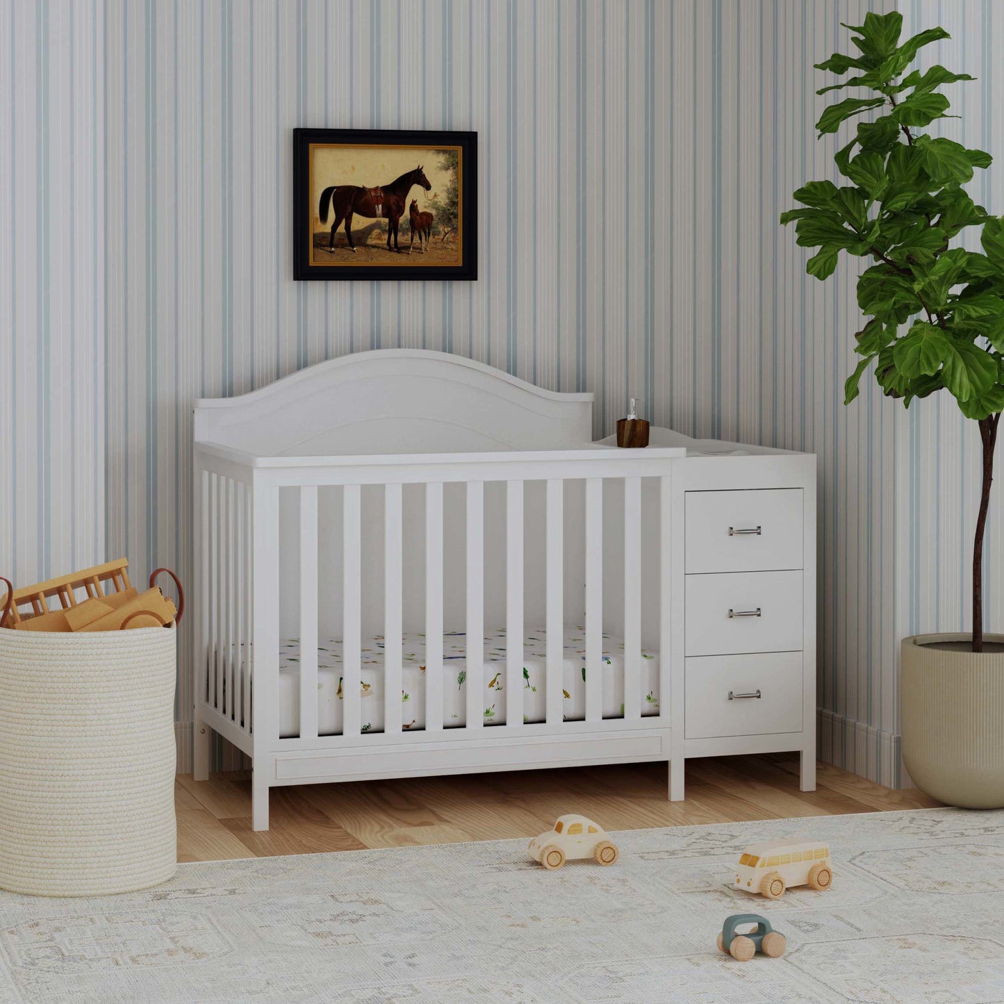 Charlie 4-in-1 Convertible Mini Crib & Changer