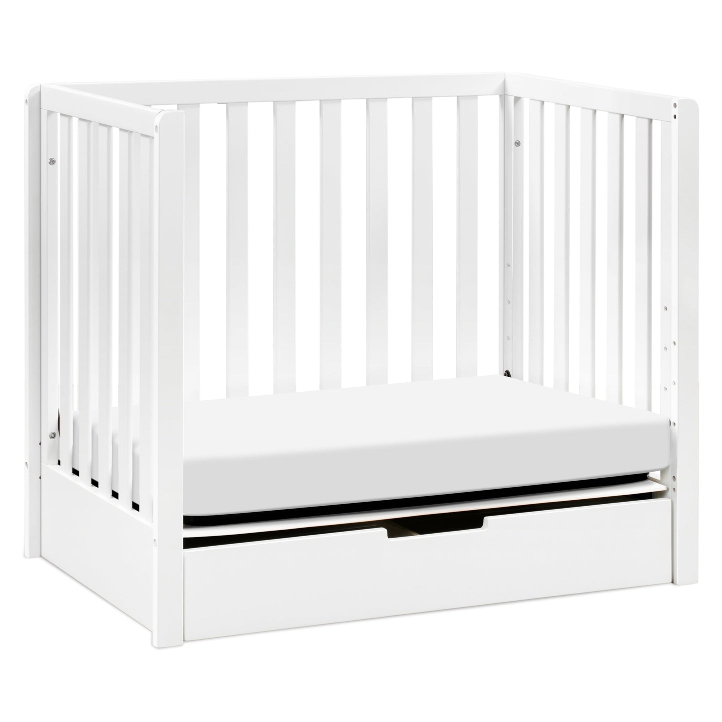 Colby 4-in-1 Convertible Mini Crib with Trundle