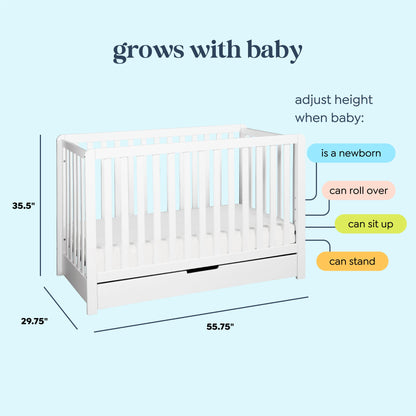 Colby 4-in-1 Convertible Crib with Trundle Drawer