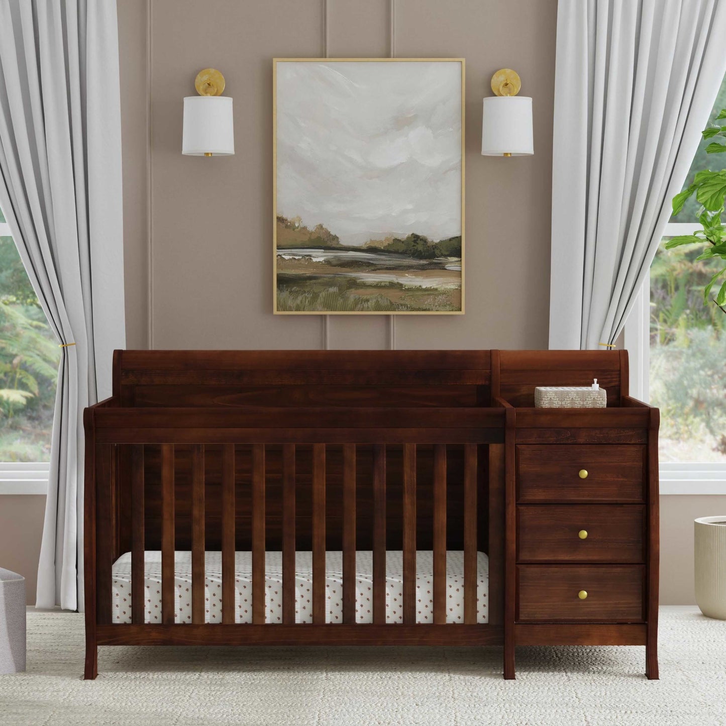 Kalani 4-in-1 Crib and Changer Combo