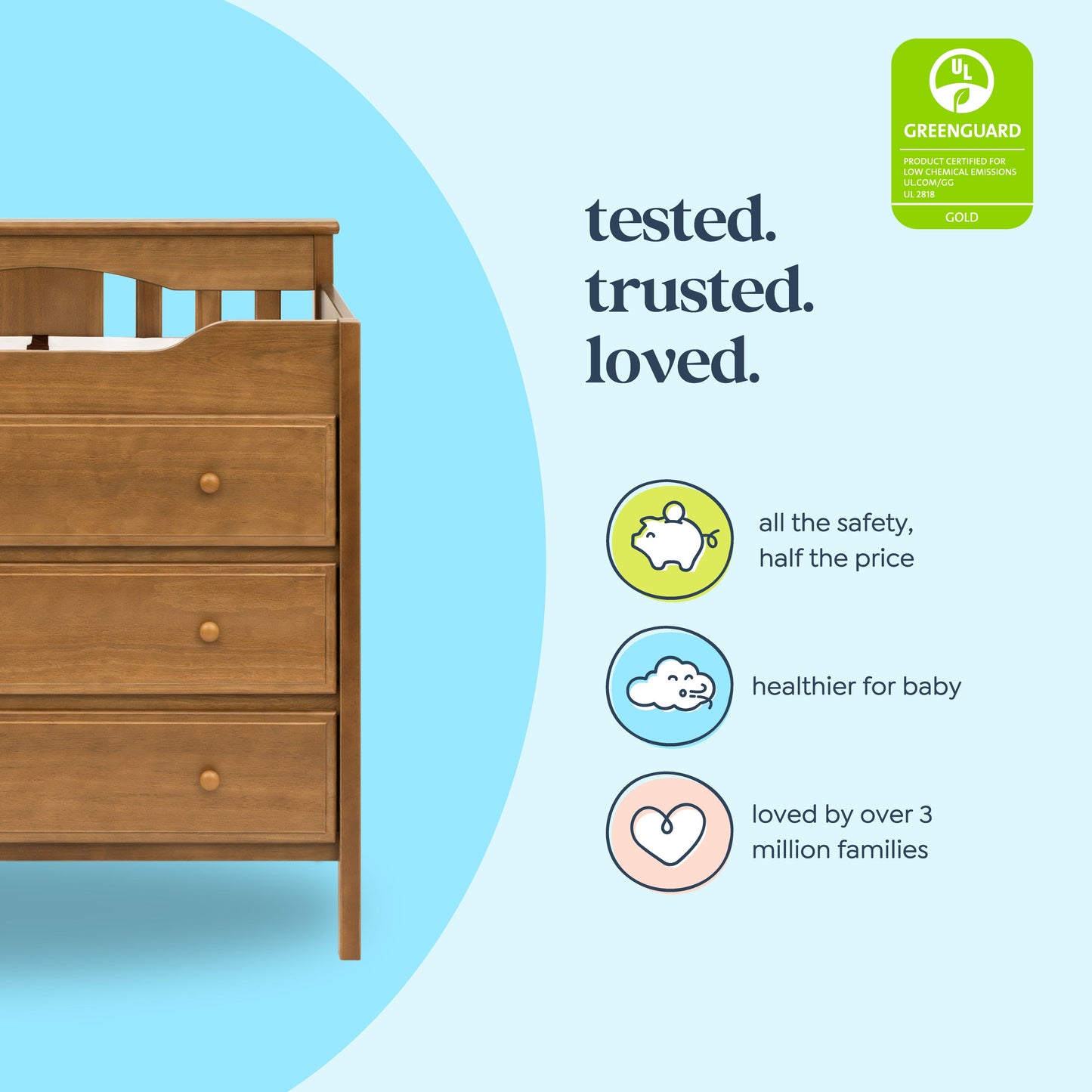 Jayden 3-Drawer Changer Dresser