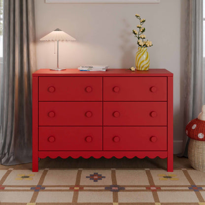 Sammy Scallop 6-Drawer Dresser