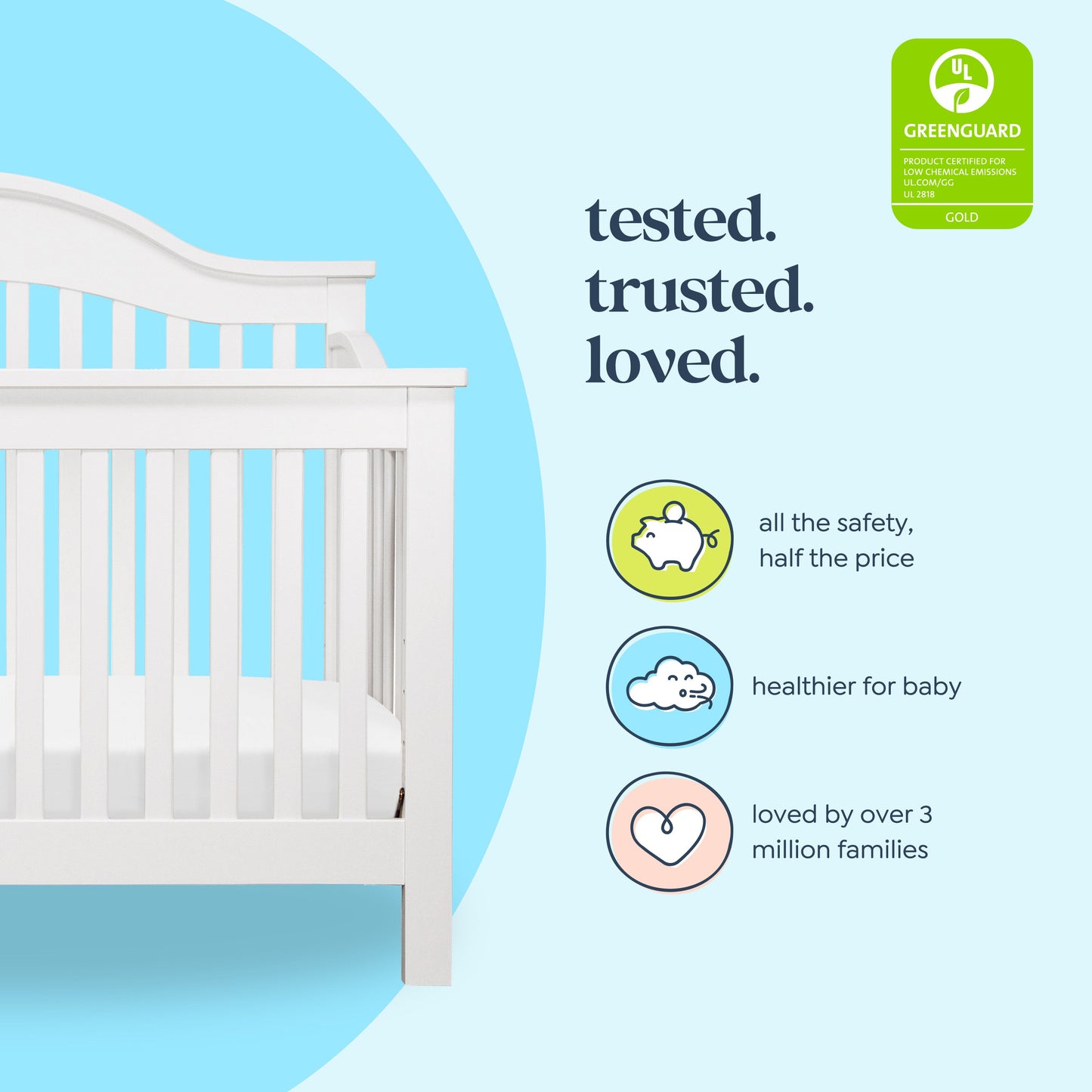 Jayden 4-in-1 Convertible Crib