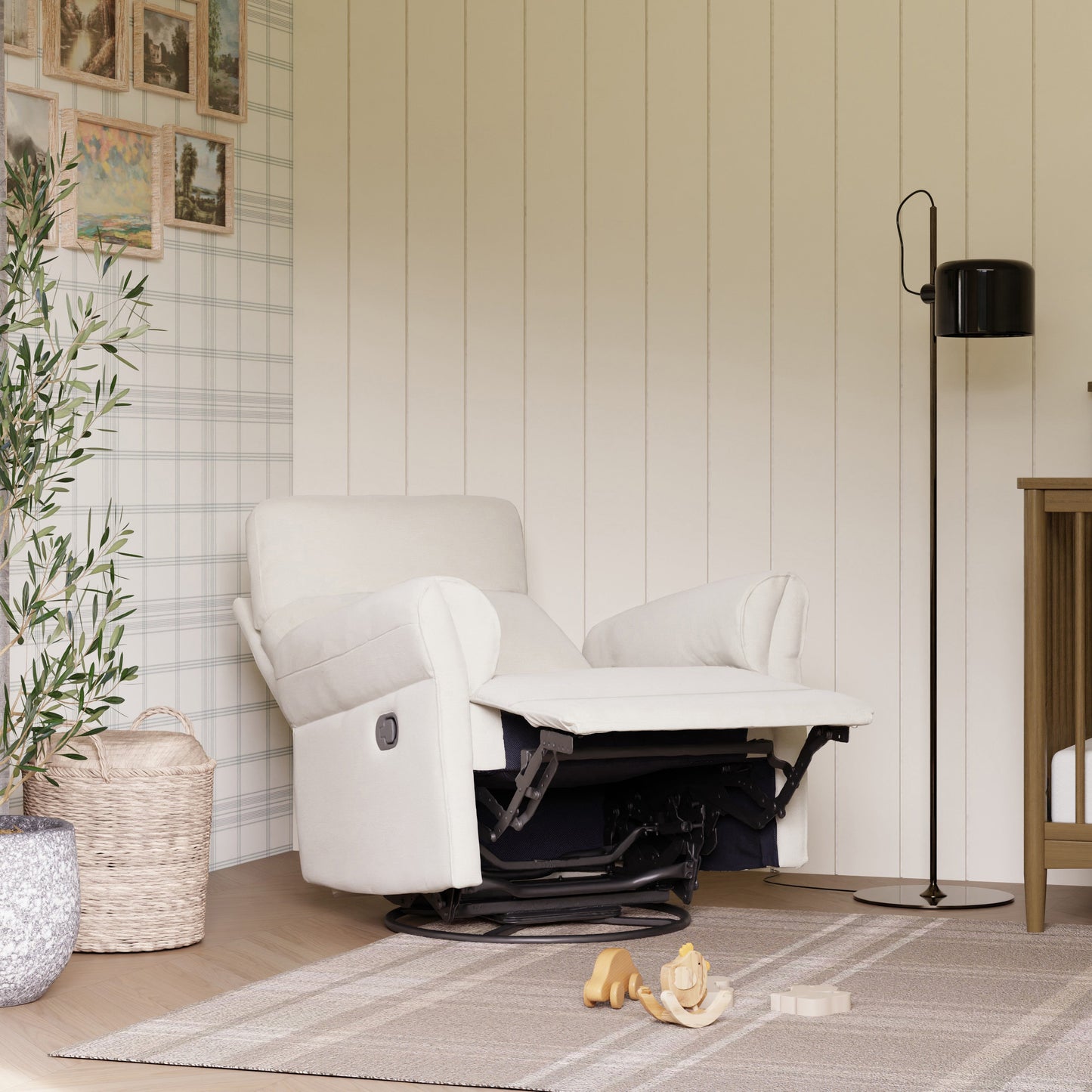 Suzy Flex Recliner and Swivel Glider | Adjustable Headrest and Armrests