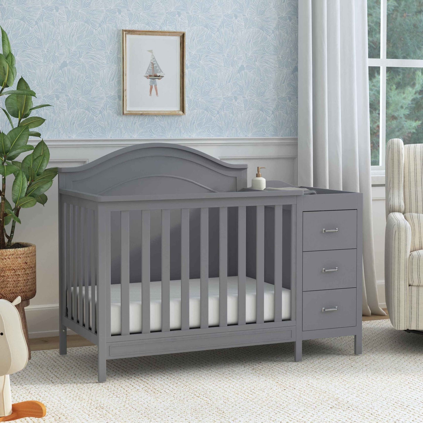 Charlie 4-in-1 Convertible Mini Crib & Changer