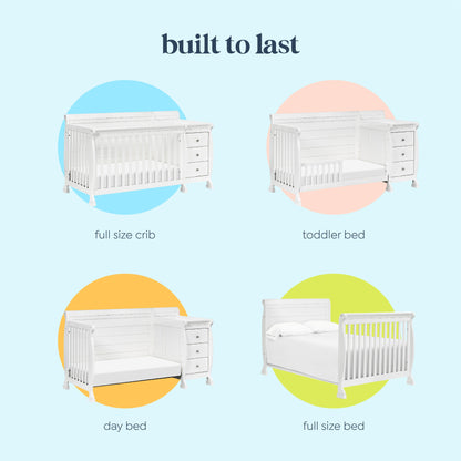 Kalani 4-in-1 Crib and Changer Combo