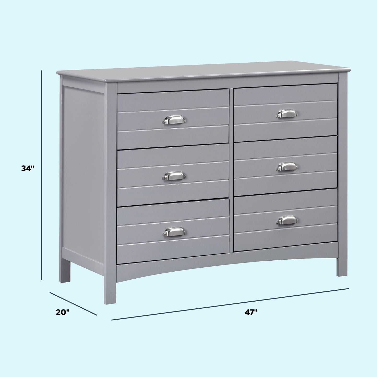 Nolan 6-Drawer Double Dresser