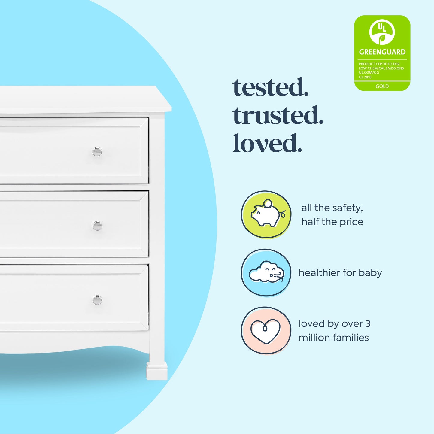 Kalani 3-Drawer Dresser