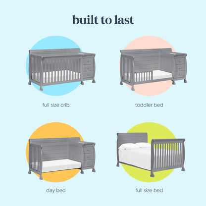 Kalani 4-in-1 Crib and Changer Combo