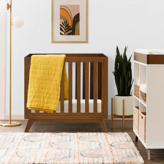 Otto 3-in-1 Convertible Mini Crib with 4 Mattress