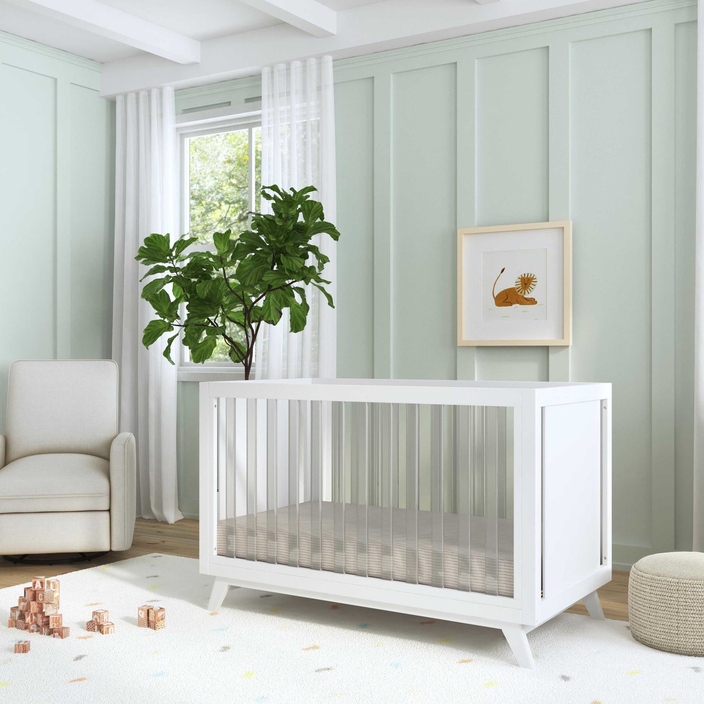 Otto 3-in-1 Convertible Crib | Acrylic Slats