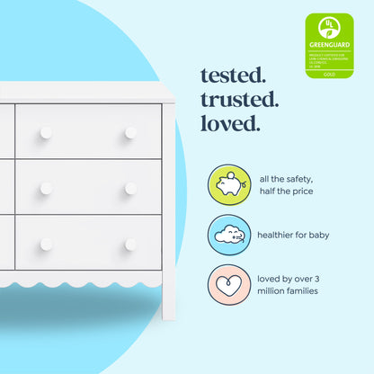 Sammy Scallop 6-Drawer Dresser