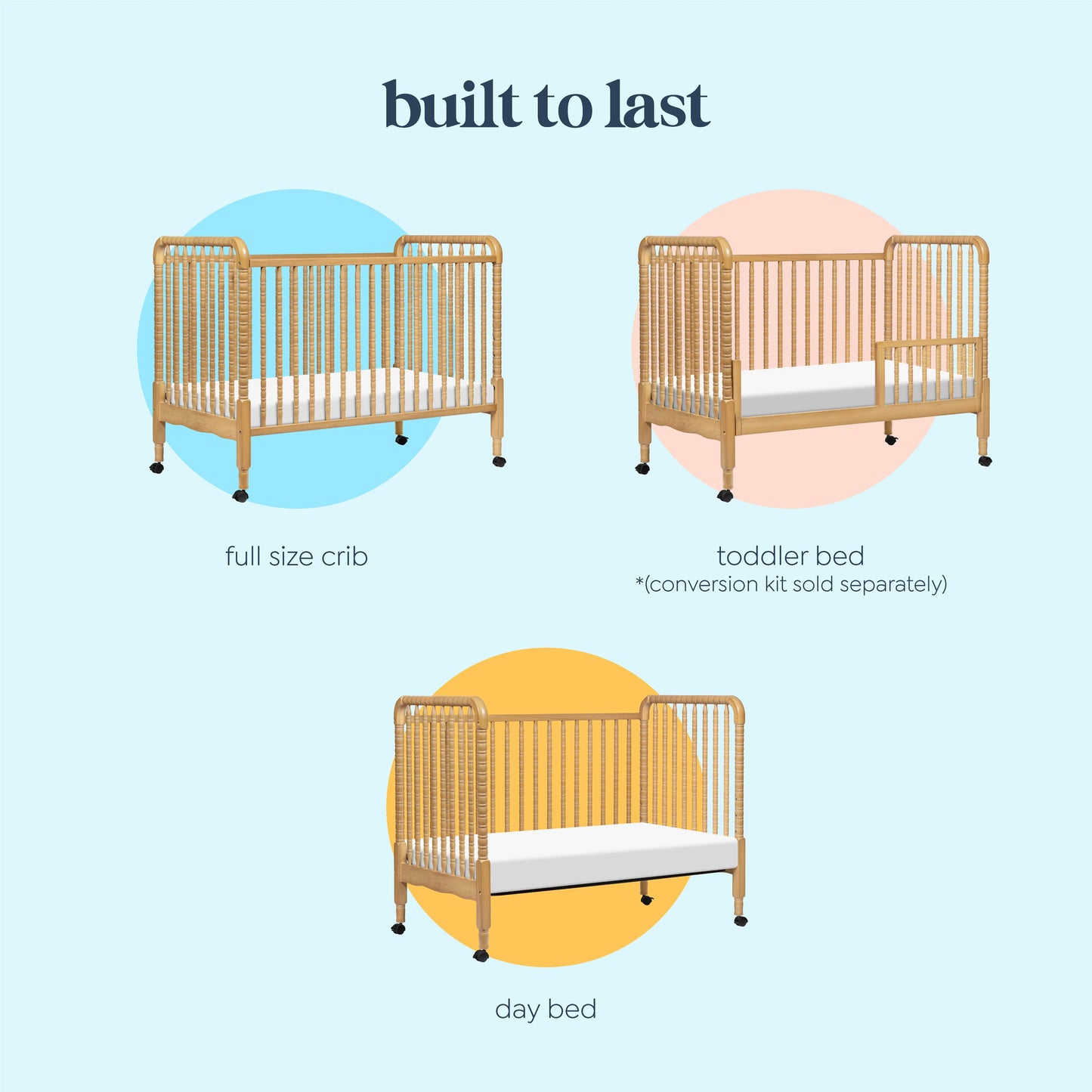 Jenny Lind 3-in-1 Convertible Crib