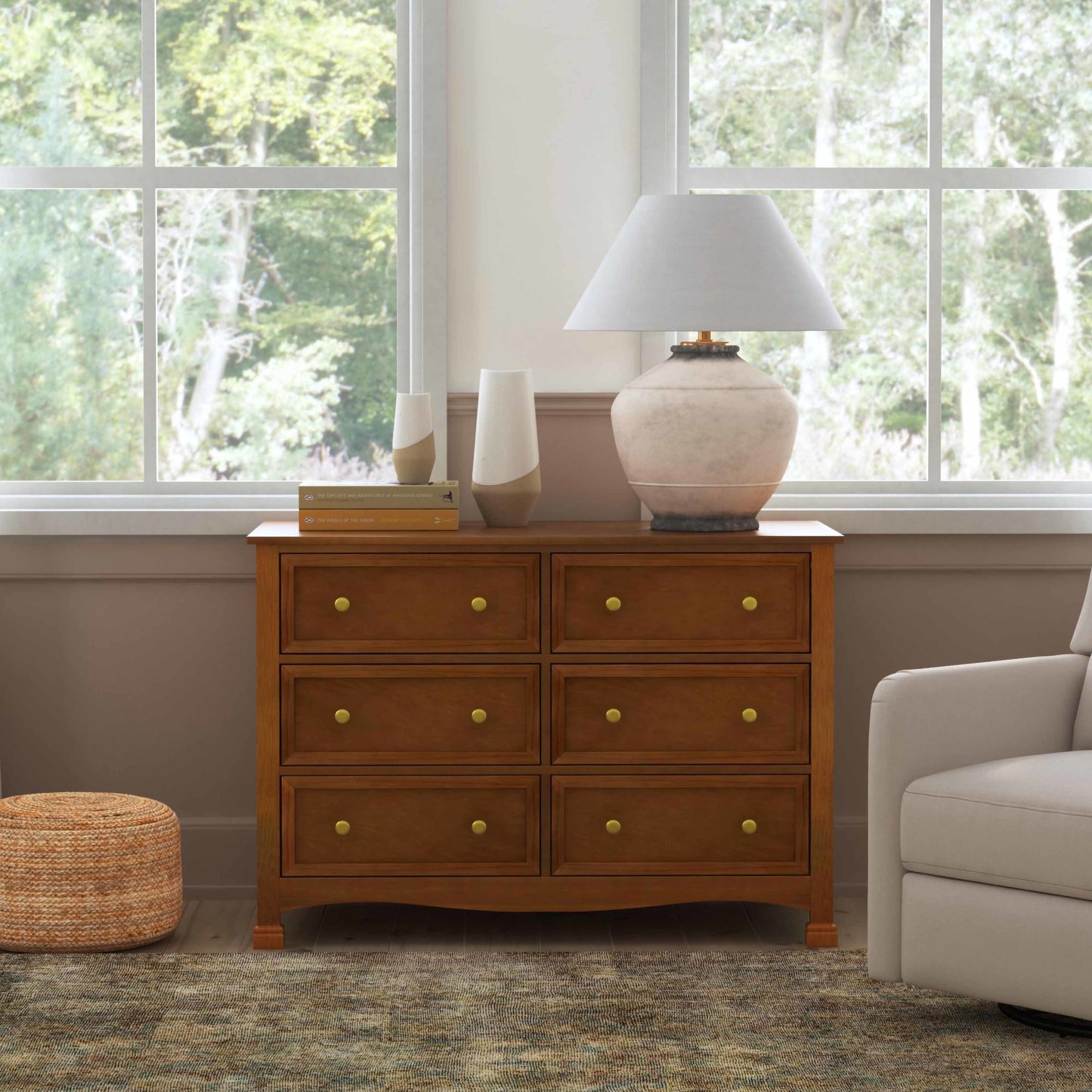 Kalani 6-Drawer Double Wide Dresser