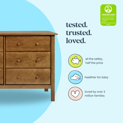 Jayden 6-Drawer Double Wide Dresser