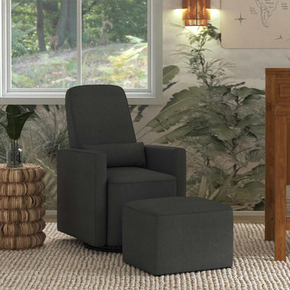 Olive Glider and Ottoman