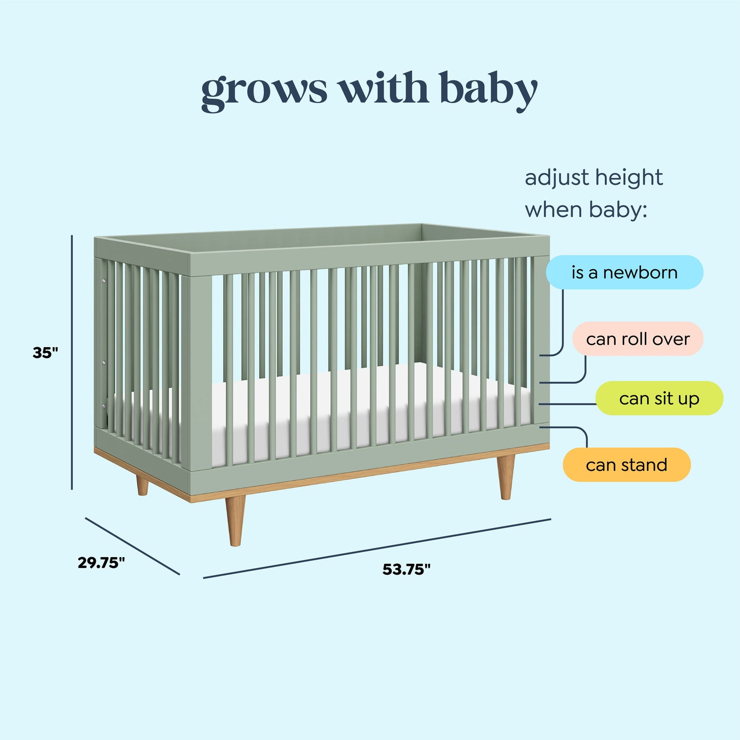 Marley 3-in-1 Convertible Crib
